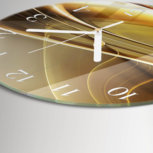 Round wall clock Abstract Lines