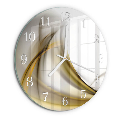 Round wall clock Abstract Lines