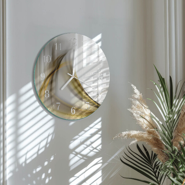 Round wall clock Abstract Lines