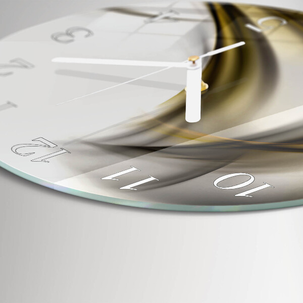 Round wall clock Abstract Lines