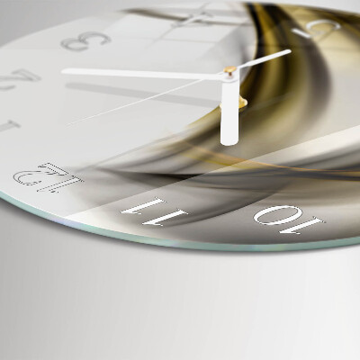 Round wall clock Abstract Lines