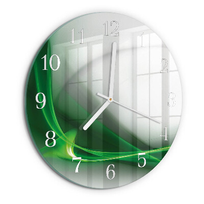Round wall clock Abstract Lines