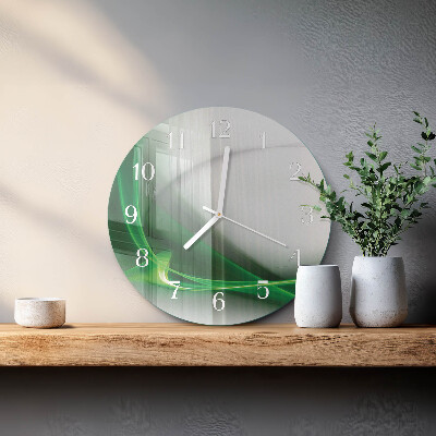 Round wall clock Abstract Lines