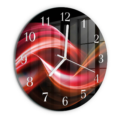Round wall clock Abstract Lines