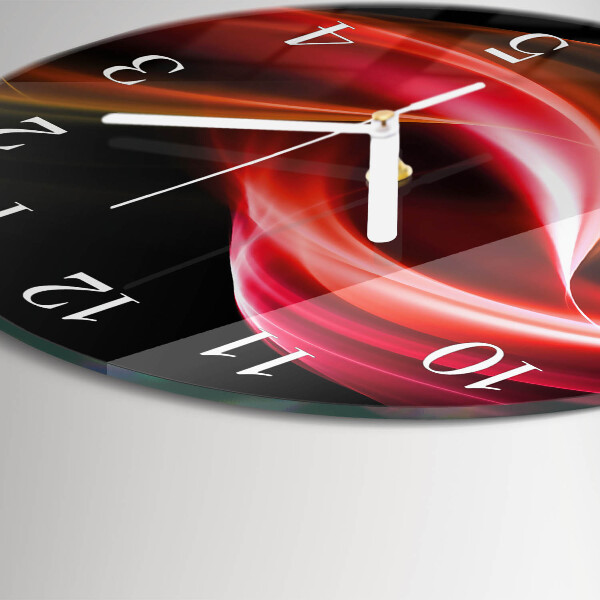 Round wall clock Abstract Lines