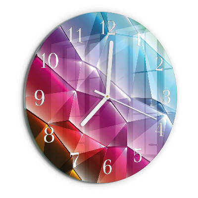 Round wall clock 3D pattern