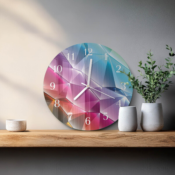 Round wall clock 3D pattern