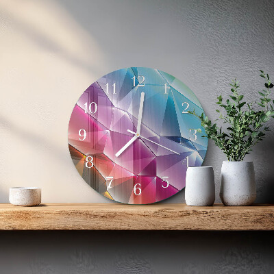Round wall clock 3D pattern