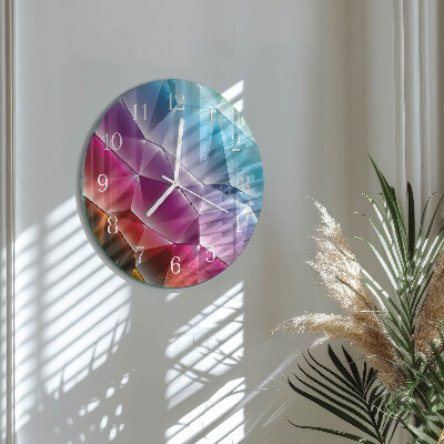 Round wall clock 3D pattern