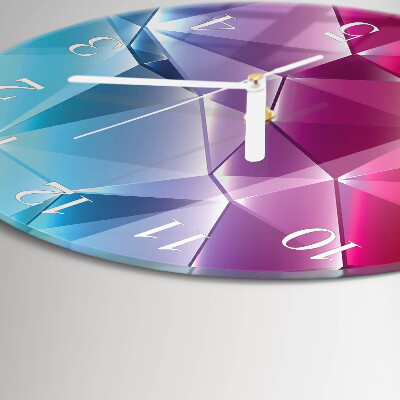 Round wall clock 3D pattern