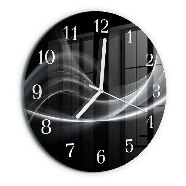 Round wall clock Abstract Lines