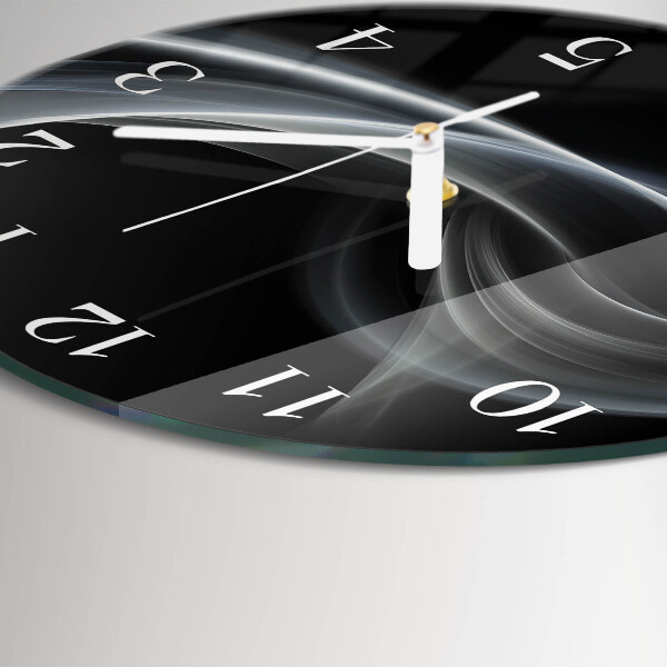 Round wall clock Abstract Lines