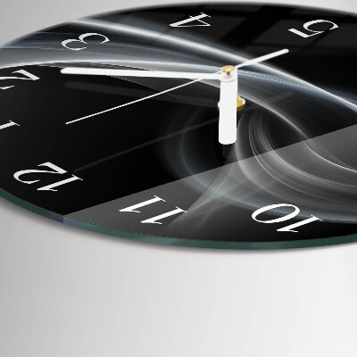 Round wall clock Abstract Lines