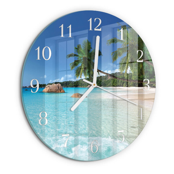 Round wall clock Beach