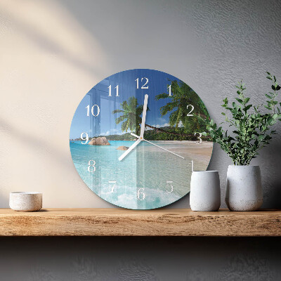 Round wall clock Beach