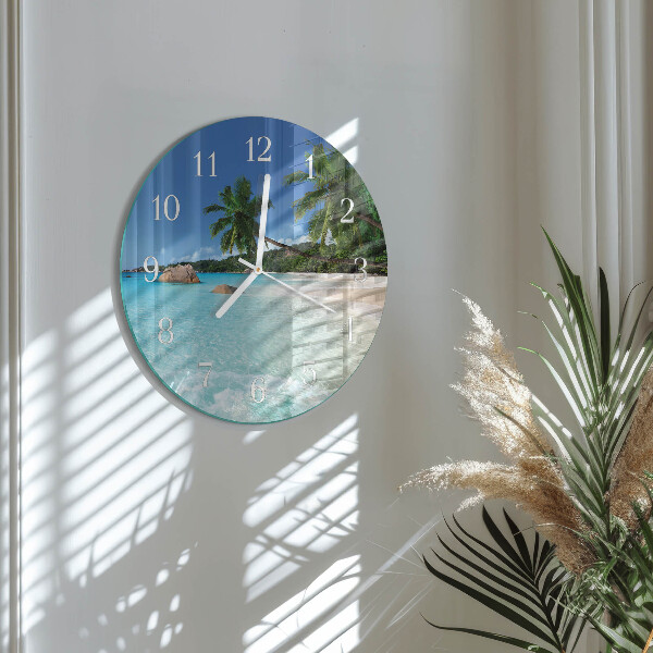 Round wall clock Beach