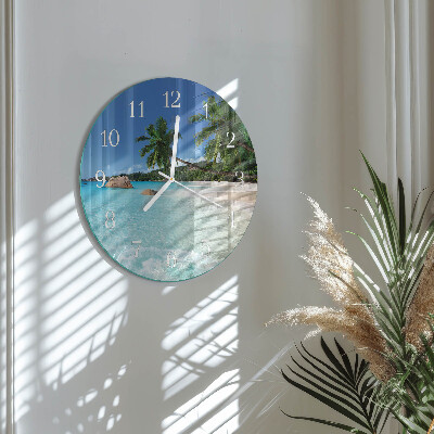 Round wall clock Beach