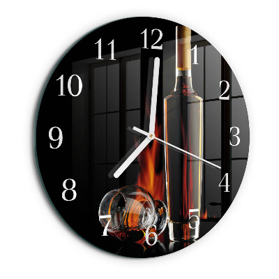 Round wall clock Alcohol