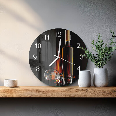 Round wall clock Alcohol