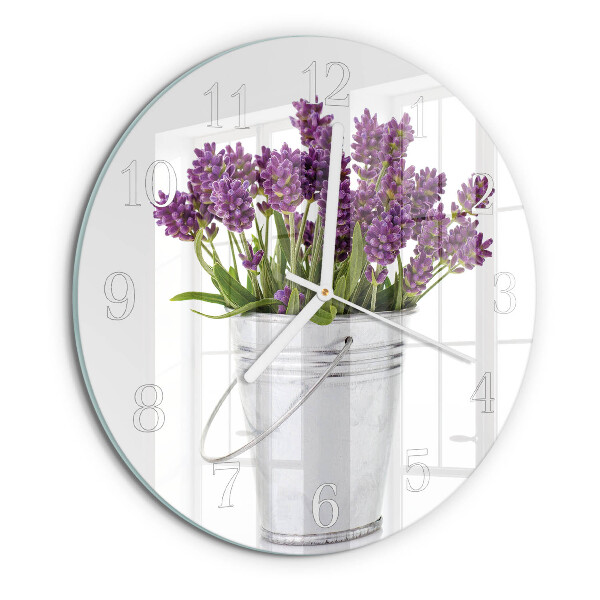 Round wall clock Lavender