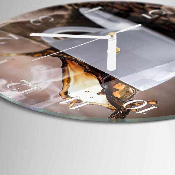 Round wall clock Coffee