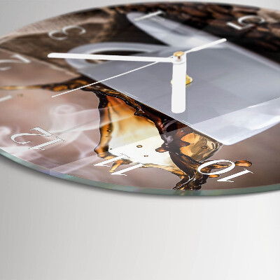 Round wall clock Coffee