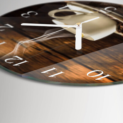 Round wall clock Coffee