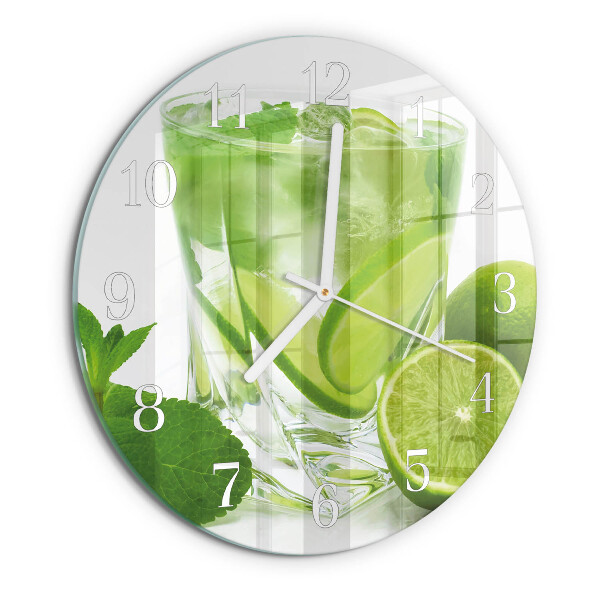 Round wall clock Calcium carbonate