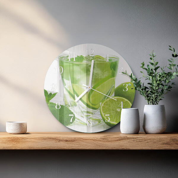 Round wall clock Calcium carbonate