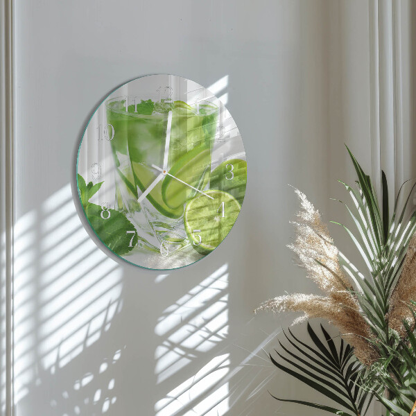 Round wall clock Calcium carbonate