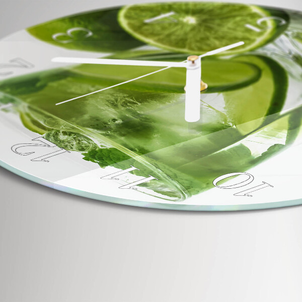 Round wall clock Calcium carbonate