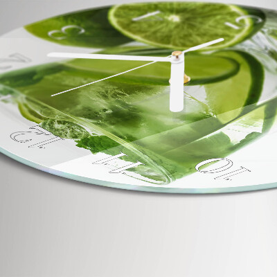 Round wall clock Calcium carbonate