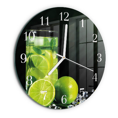 Round wall clock Calcium carbonate