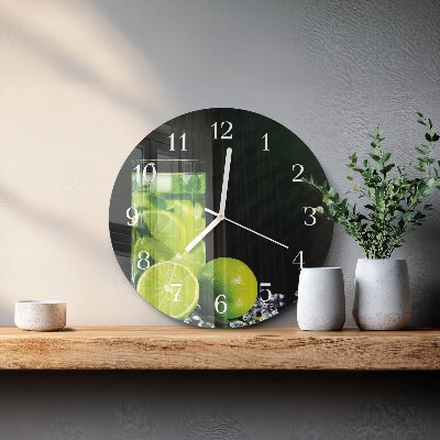 Round wall clock Calcium carbonate