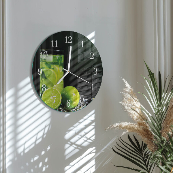 Round wall clock Calcium carbonate