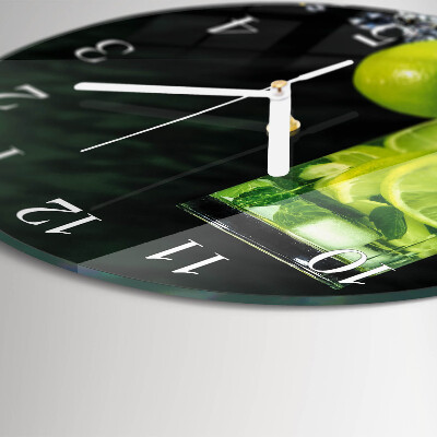 Round wall clock Calcium carbonate