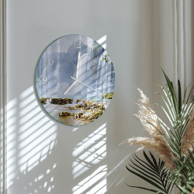 Round wall clock Waterfall
