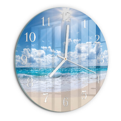 Round wall clock Sea
