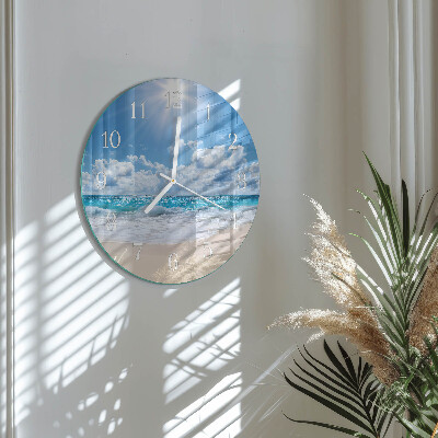 Round wall clock Sea