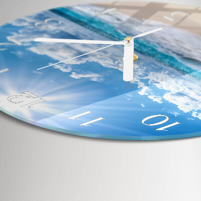 Round wall clock Sea