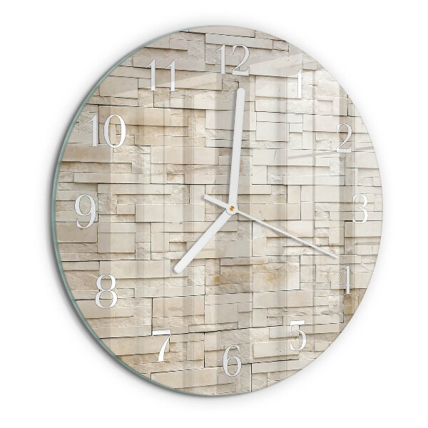 Round wall clock Stone Wall