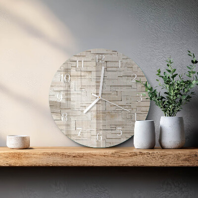 Round wall clock Stone Wall