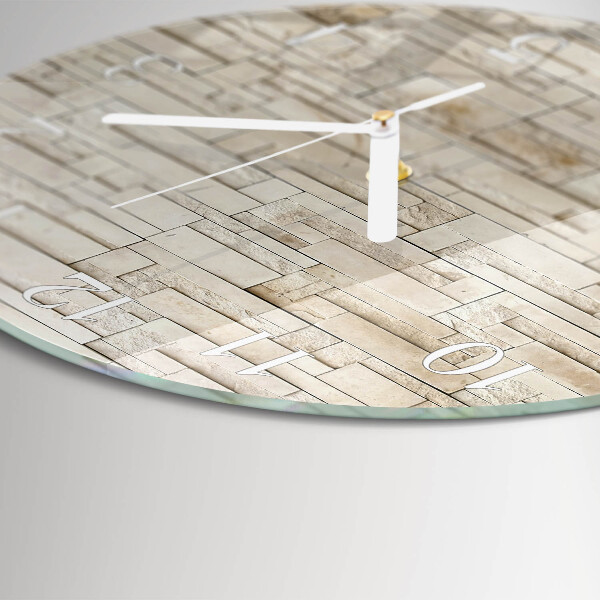 Round wall clock Stone Wall