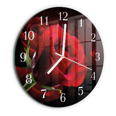 Round wall clock Roses
