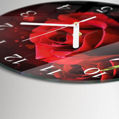 Round wall clock Roses