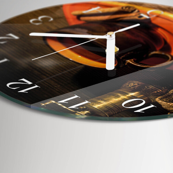 Round wall clock Coffee
