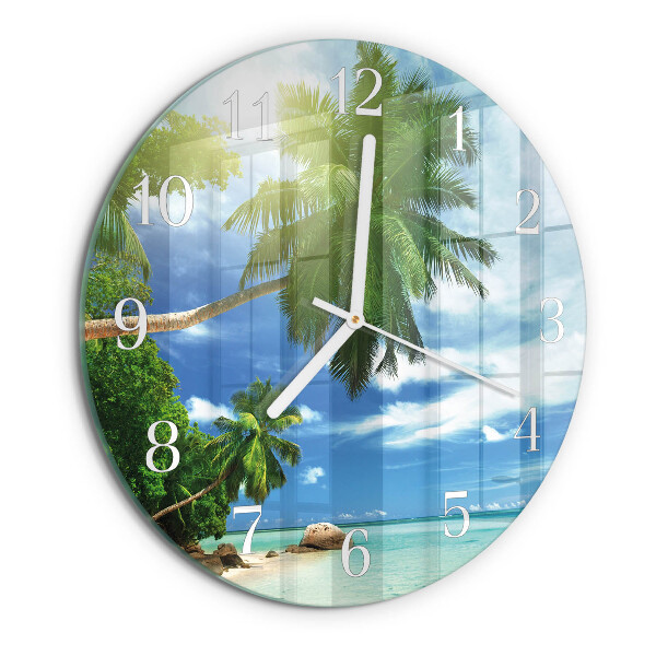 Round wall clock Palm Island