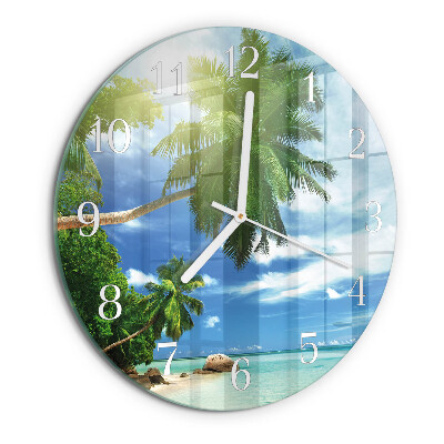 Round wall clock Palm Island