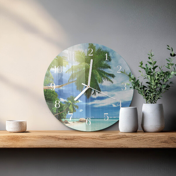 Round wall clock Palm Island