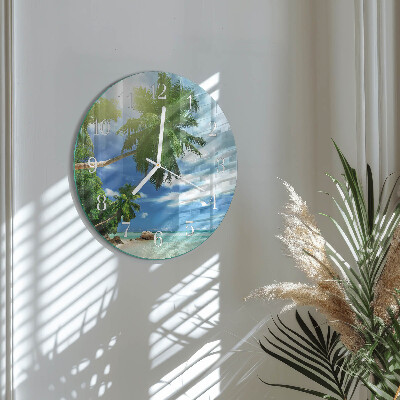 Round wall clock Palm Island